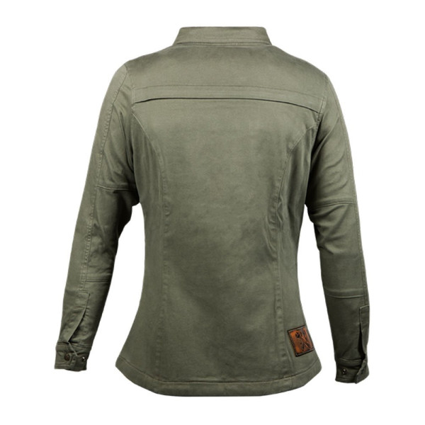 Жіноча мотоциклетна сорочка John Doe Motoshirt оливкова