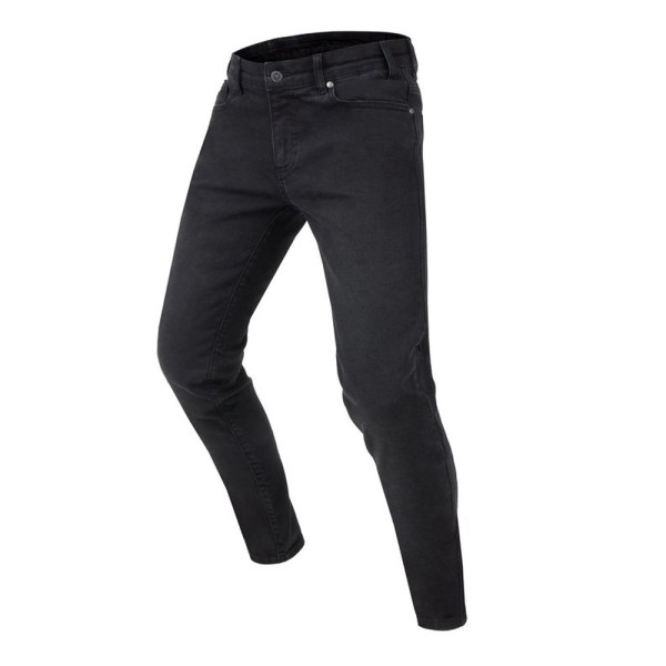Жіночі мотоджинси Rebelhorn Classic III Skinny Fit сірі-чорні