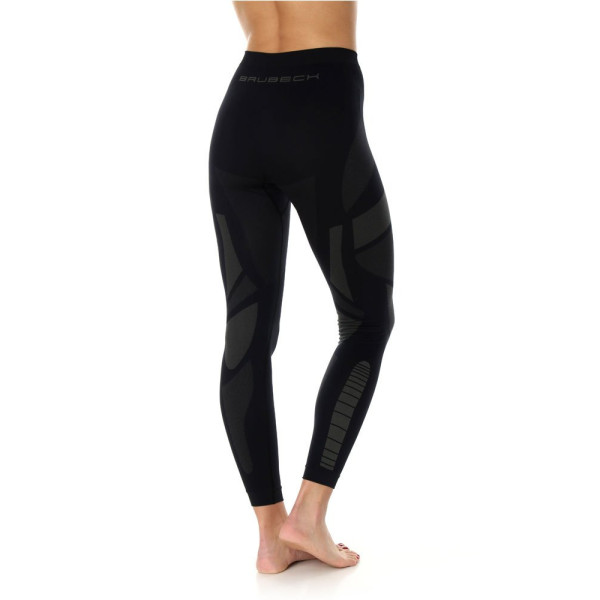 Легінси жіночі BRUBECK Dry з довгим рукавом чорнo-сірі