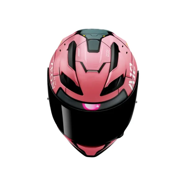 Інтегральний шолом HJC F71 Zaku Bandai Namco рожево-чорний