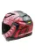 Інтегральний шолом HJC F71 Zaku Bandai Namco рожево-чорний