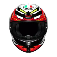 Інтегральний шолом AGV K6 S Bezzecchi 2024 червоно-біло-чорний