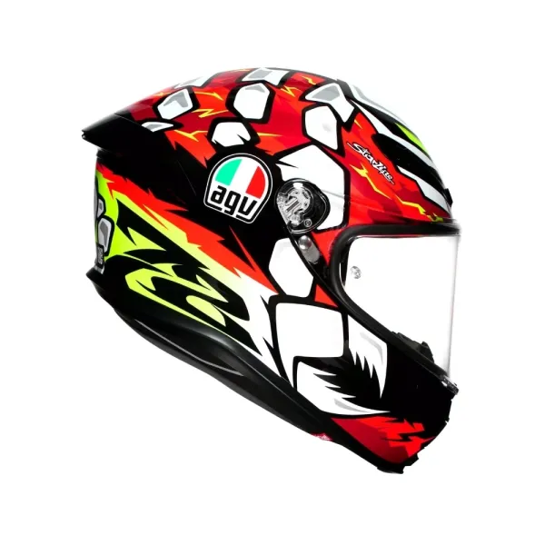 Інтегральний шолом AGV K6 S Bezzecchi 2024 червоно-біло-чорний