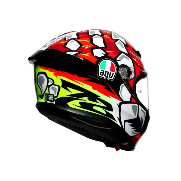 Інтегральний шолом AGV K6 S Bezzecchi 2024 червоно-біло-чорний