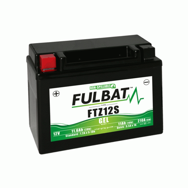 Гелевий акумулятор Fulbat FTZ12S GEL для Honda/Kawasaki/KTM/Kymco/MV Agusta/Triumph/Yamaha