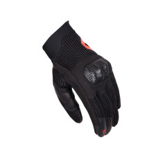 Жіночі мотоперчатки Rebelhorn Gap III чорний-флуо червоний