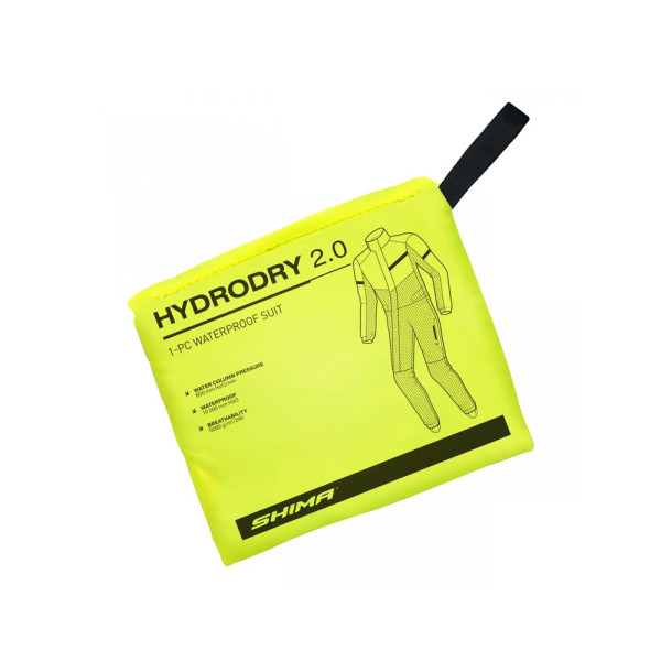 Мотоциклетний дощовик одночастинний Shima HydroDry 2.0 чорний-флюо