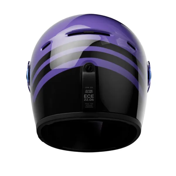 Інтегральний шолом John Doe One Spectral фіолетово-чорний