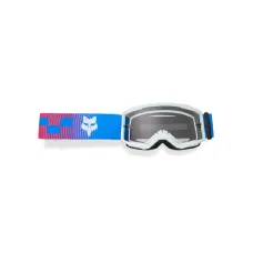 Дитячі мотокросові окуляри Fox Main Collection з дзеркальною лінзою, синьо-рожеві