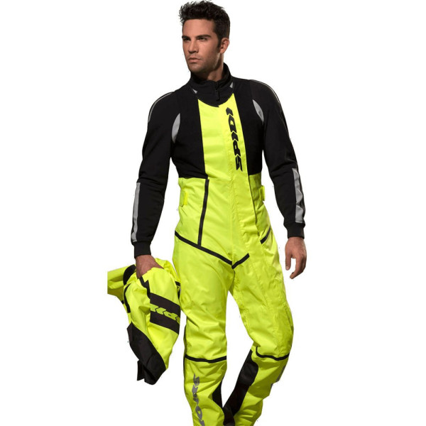 Дощові штани Spidi Rain Salopette чорні-флуоресцентні