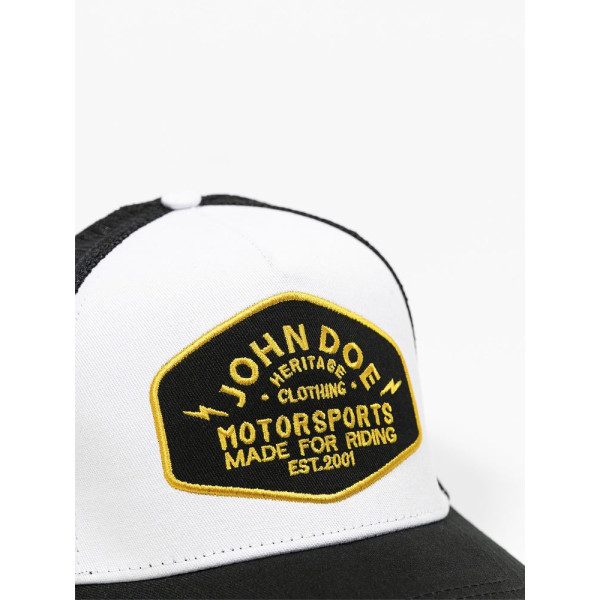 Кепка з козирком John Doe JDM Heritage чорний-білий-жовтий