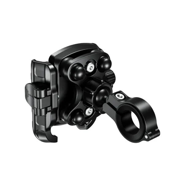Мотоциклетний тримач для телефону Biketec Quick Lock антивібраційний, кріплення на кермо/ дзеркало чорний [Тип: R9-CLIP-PD]