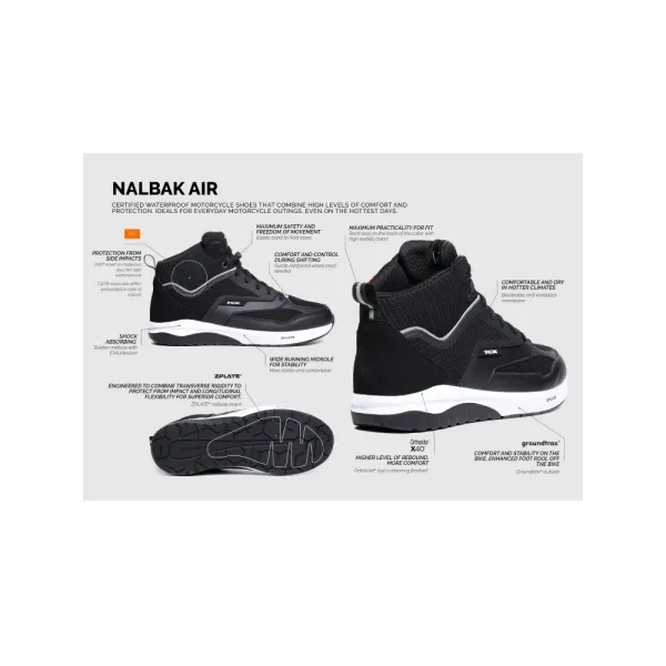 Мотоботи TCX Nalbak Air чорний-зелений