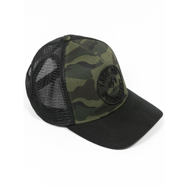 Кепка з козирком John Doe Trucker Hat Camou 0/1 чорнo-зелена