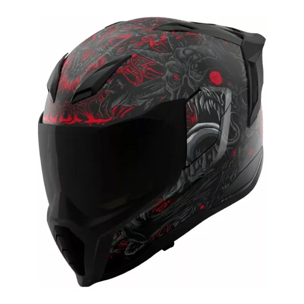 Інтегральний шолом Icon Ultraflite MIPS Misanthrope чорний-червоний