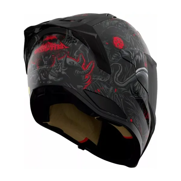 Інтегральний шолом Icon Ultraflite MIPS Misanthrope чорний-червоний