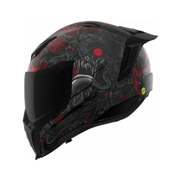 Інтегральний шолом Icon Ultraflite MIPS Misanthrope чорний-червоний