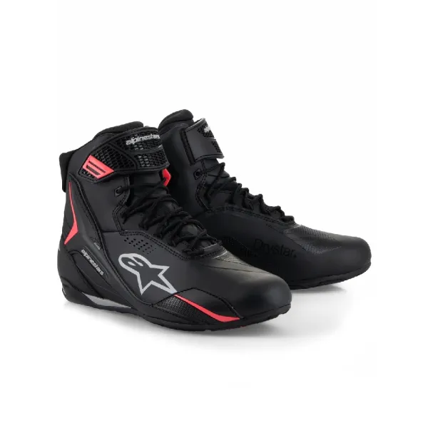 Жіночі мотоциклетні черевики Alpinestars Stella Faster-4 Drystar чорнo-рожеві