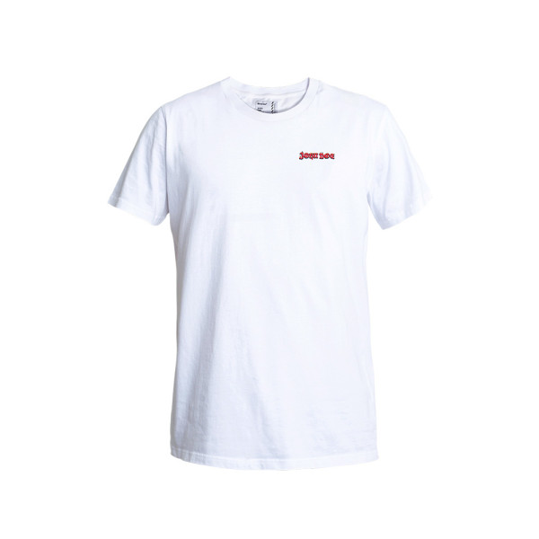 Мотоциклетна футболка John Doe Snake On Fire біла