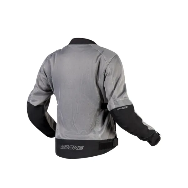 Текстильна жіноча мотокуртка Ozone Dart сіро-чорна