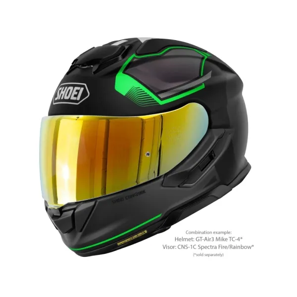 Інтегральний шолом Shoei GT-Air 3 Mike TC-4 чорний-зелений