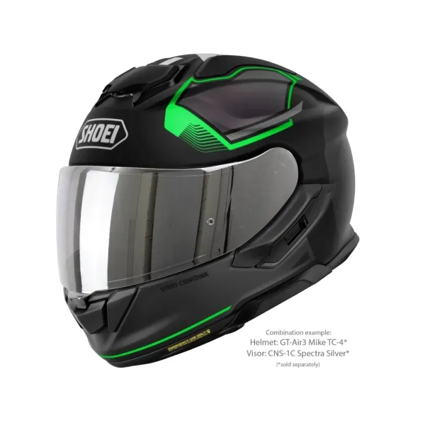 Інтегральний шолом Shoei GT-Air 3 Mike TC-4 чорний-зелений