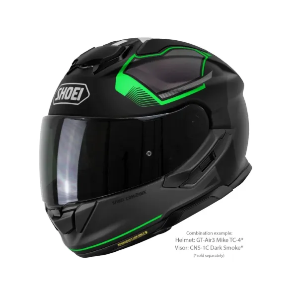 Інтегральний шолом Shoei GT-Air 3 Mike TC-4 чорний-зелений