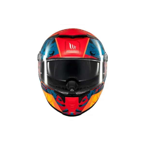 Інтегральний шолом MT Thunder 4 SV Rainforest C4 помаранчево-синій глянцевий