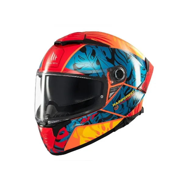 Інтегральний шолом MT Thunder 4 SV Rainforest C4 помаранчево-синій глянцевий