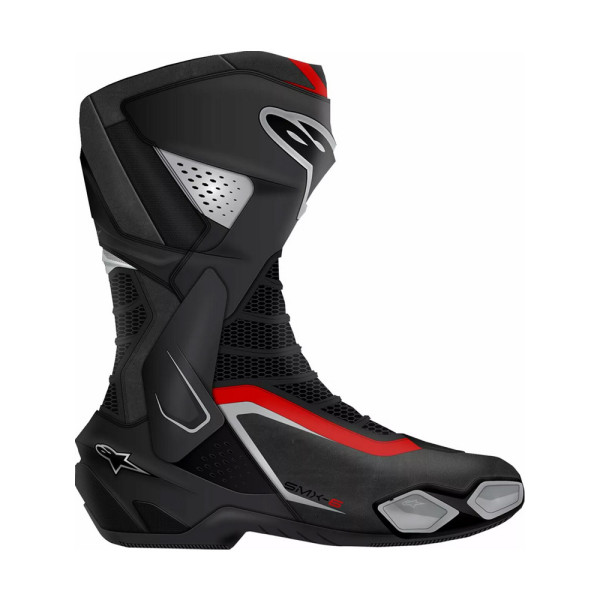 Мотоциклетні черевики Alpinestars SMX-6 V3 чорні-сріблясті-червоні