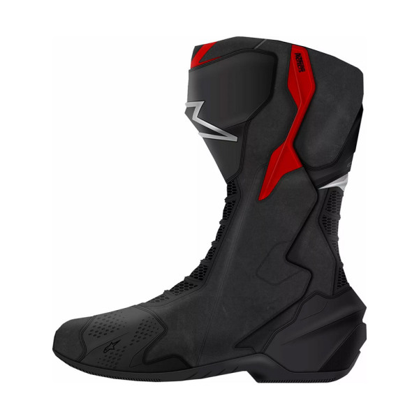 Мотоциклетні черевики Alpinestars SMX-6 V3 чорні-сріблясті-червоні