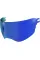 Бленда Icon DropShield для шолома Ultraflite дзеркальна синя