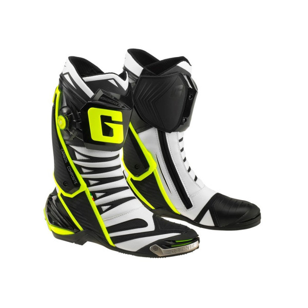 Мотоциклетні черевики Gaerne GP1 Evo білі/чорні/жовті
