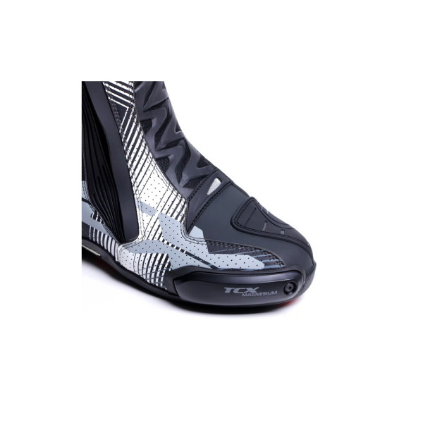 Мотоциклетні черевики TCX RT-Race Pro Air чорні-білі-сірі