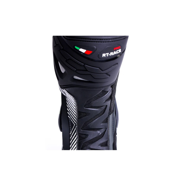 Мотоциклетні черевики TCX RT-Race Pro Air чорні-білі-сірі