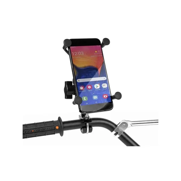 Мотоциклетний тримач для телефону Biketec, кріплення на кермо/ дзеркало чорний [Тип: RAM 