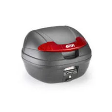 Kufer centralny GIVI E340N2 Monolock E340 Vision чорний з червоними відблисками плата монтажна в комплекті; об'єм: 34л
