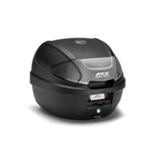 Kufer centralny GIVI E300NT2B Monolock чорний зі срібною вставкою плита в комплекті; об'єм: 30 літрів