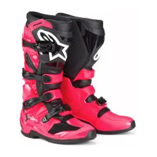 Бутси ендуро Alpinestars MX Tech 7 чорні-рожеві